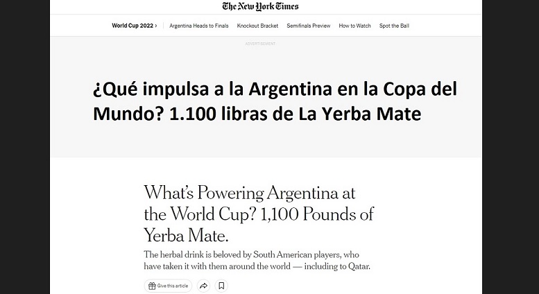 El mate impulsa a Argentina en Catar - The New York Times